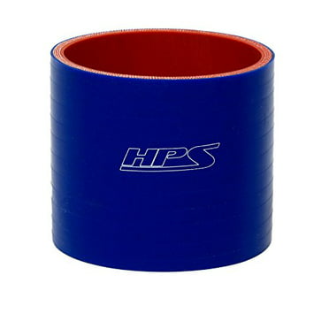 2.5 ID HPS HTSHC-250-L4-BLUE Silicone High Temperature 4-ply Reinforced Straight Hump Coupler Hose 75 PSI Maximum Pressure Blue 4 Length 2.5 ID HPS Silicone Hoses 4 Length